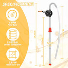 55 Gallon Drum Pump - Heavy Duty Manual Barrel Pump For 15-55 Gallon Drums  Tran