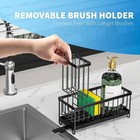 Kitchen Sink Caddy  Stainless Steel Sink Caddy  Dish Brush Holder  Sponge Holder