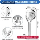 20pack Magnetic Hooks 30lbs  Swivel Swing Magnet Hooks Heavy Duty Strong Magnets