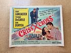 Film Noir Half Sheet Poster    criss Cross    Burt Lancaster  Yvonne Decarlo R-58