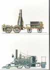 1987 Set Of 5 Fdcs On Maxi Cards - Locomotives - Usps Product  Ua