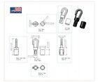 Bungee Shock Cord Hook - Closed Lock Hook End For 3 16 1 4 Cord Kayak Canoe Usa