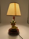 Vintage Nursery Plastics Inc Owl Lamp Mid Century Wooden Child Room Decor Aa