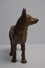 Vintage Hubley Copy Cast Iron German Sheperd Dog Statue 4lbs Paint Door Stop