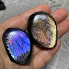 76g  Natural Purple Labradorite Quartz Crystal Stone Specimen Healing