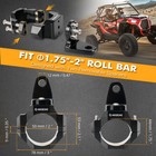 Atv Utv Mount Bracket For Led Whip Light Bar Led Pods 1 75   -2    Roll Bar Cage