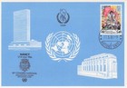 United Nations Geneva 140 Maximum Blue Card Stamp Show Set Of 5 1986