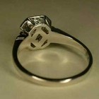 Art Deco Vintage 2 00ct Round Cut Lab Created Diamond 925 Silver Engagement Ring