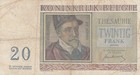 Belgium 1950 20 Francs Circulated Banknote  Pick 132a Bargain Bin
