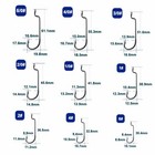 100pcs Fishing Hook For Soft Plastic Lures Worm Hook 2x Long Shank Hook For Bass