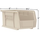 Akro-mils 12 Pack Akrobins Plastic Storage Bins  Space-saving Organizers  Blue