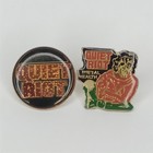 Quiet Riot Enamel Badge Pin Set Of 2 Rock Band Curio Vintage 1980s