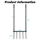 Broadfork Garden Tool Heavy Duty  5 Tines Broad Fork For Gardening  U-shaped    