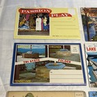 Vintage Lot Of 9 Assorted Souvenir Postcard Folders Us