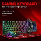 4in1 Rgb Pc Gaming Keyboard Mouse   Headset Set Led Gamer Bundle Mechanical Kits