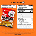 Ramen Bae High Protein Ramen Noodles Stir Fry - Korean Spicy Chicken Flavor 28g
