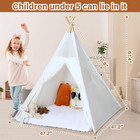 Kids Teepee Tent For Toddlers Indoor- Play Tents For Girls   Boys Slumber Party 
