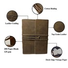 Leather Journal Blank Spell Book Of Shadows With Lock Clasp Prop Vintage Note   