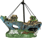 Aquarium Resin Boat Ornament - Fish Tank Shipwreck Decoration  Sunken Ship  Aqua