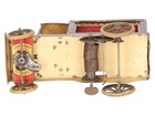 Lehmann 595 Vintage Tin Wind Up Meat Delivery Van