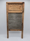 Vintage Columbus Washboard Co  Dubl Handi 8 5  X 18  Wood And Metal