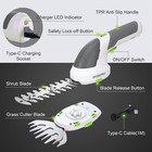 Workpro 7 2v Cordless Grass Shear Shrubbery Trimmer 2 In 1 Hedge Trimmer Cutters