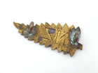 Original Wwi New Zealand Army Staff Fern Collar Badge