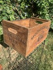 Vtg Moosehead Beer Canadian Lager Brown Wooden Breweriana Bottle Crate Collector