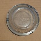 Disneyland Hotel Clear Glass Ashtray 4  Disney 1970s Vintage Collectible Euc