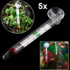 5pcs Fish Tank Aquarium Thermometer Glass Mount Suction Cup Floating Temperature