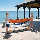 4-capacity Kayak Storage Rack Freestanding Kayak Stands Outdoor Holder