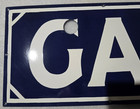 Garage Neon Skin Porcelain Enamel Sign 48 X 12 Inches 