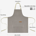2 Pack Kitchen Cooking Aprons  Adjustable Bib Soft Chef Apron With 2 Pockets