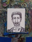 Suppose To Be Paul Rudd Ballpoint Ink Pen Aceo Atc Ooak Original 3 5 X 2 5 Inch