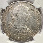 1788-mo Fm Mexico 8 Reales Silver Charles Iii Ngc Au-53 Scarce Type Higher Grade