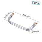 4pcs Metal Purse Frame 7 1  Kiss Lock Clasp For Diy Purse Handle