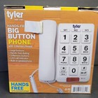 Tyler Tbbp-3-wh Hands Free Big Button Corded Phone With Speakerphone White Led