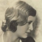 Vintage Glamour Portrait Photo Woman Finger Wave Hairstyle Art Deco Beauty 1930s