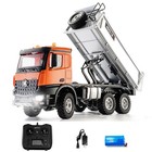 Huina 1 14 1598 Plastic 2 4g Rc Dumper 6x6 Tipper Vehicle 14ch Rtr Sound System