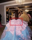 Pink Bow For Quinceanera Dress Satin Detachable Floral Bow Sweet 15 16 Dresses