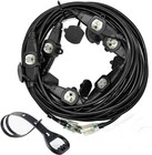 Yodotek 50ft 12 Gauge Outdoor Power Extension Cordseven Outlet Cable multiple