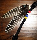 Native American Medicine Wheel Colors Turkey Spirit talking Stick 25 