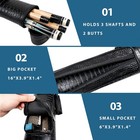 Pool Cue Case  2 X 3 Hard Pool Cue Stick Carrying Case  Billiard Stick Accessori