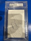 Hank Williams Sr  Signed Psa Error Index Card Signed By Hank Jr    Labeled As Sr