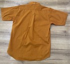 Vintage 1960s Button Down Shirt Stripe Button Down Collar Slim Fit Mod Skinhead