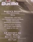 Bucilla 86280 Santa s Secret Felt Christmas Stocking Kit  Nip