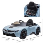 Licensed Bmw I8 Coupe Electric Kids Ride-on Car 6v Battery Powered Toy Blue