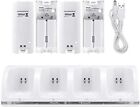 4   Rechargeable Battery Pack   Charger Dock For Nintendo Wii Remote Controller