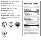 Organic Sprouted Pumpkin Seeds With Himalayan Salt     Non-gmo  Unroasted