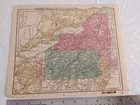 1866 Hand-colored Map Of United States No 3   Canada W Approx  11  X 9   20826